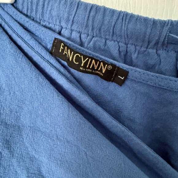 Fancyinn Blue Ruffled Jumpsuit - Picture 3 of 9